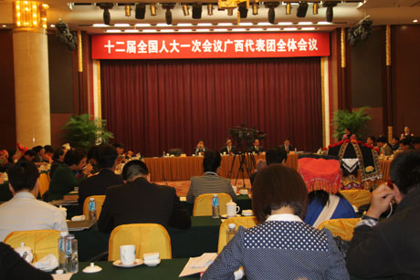 广西代表团举行开放日