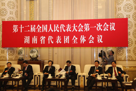 湖南代表团举行开放日