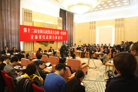 青海代表团举行开放日活动