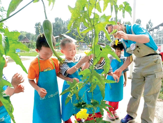 孩子们接触植物.jpg