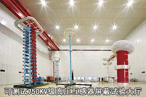 可测试750KV级高压互感器屏蔽试验大厅