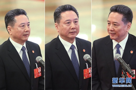 交通运输部部长李小鹏在第二场“部长通道”接受采访  .jpg